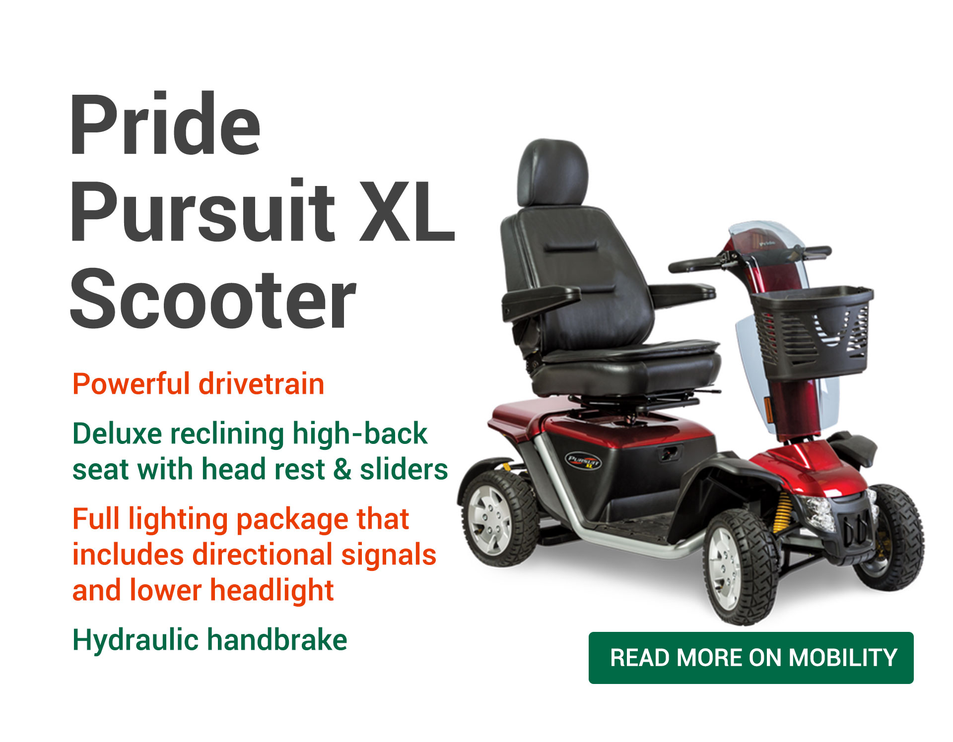 Pride Pursuit XL Scooters
