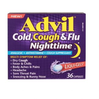 Advil Cold Cough & Flu Nighttime 36 Liquid Gels