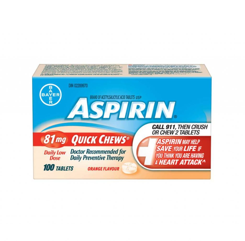 Aspirin Quick Chews 100pk Young's Pharmacy & Homecare