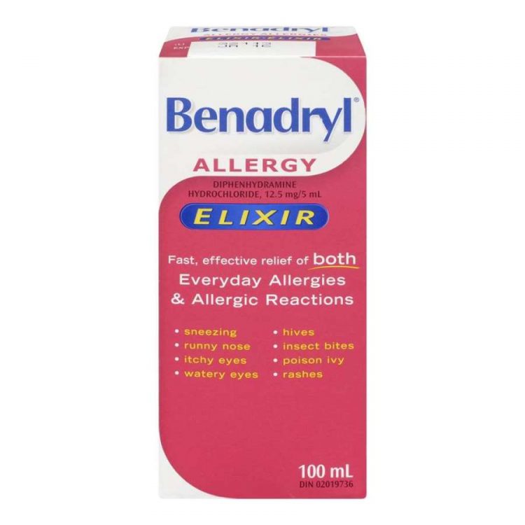 Benadryl Elixir 100ML Young's Pharmacy & Homecare