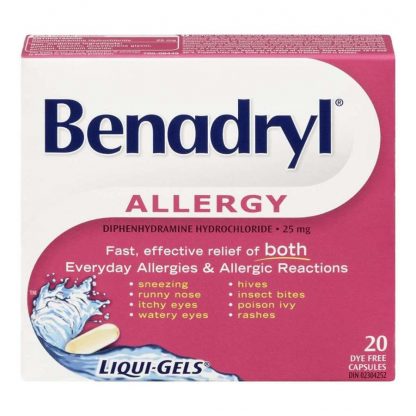 Benadryl Liquid Gels 20