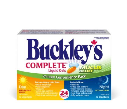 Buckleys Day Night Combo Liquid Gels 12+12