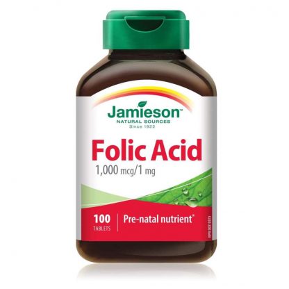 Jamieson Vitamin Folic Acid 1MG 100 Cap