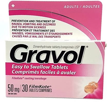 Gravol 50MG 30 Tab