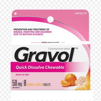 Gravol 50MG 8 Chewable Tablets