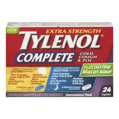 Tylenol Complete Cold, Cough & Flu Convenience Pack 12+12