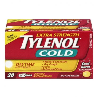 Tylenol Cold Extra Strength Non Drowsy 20 EZ Tab