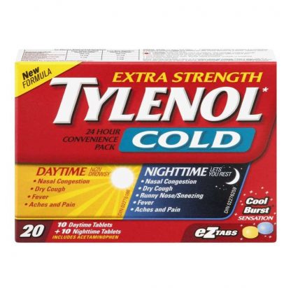 Tylenol Cold Extra Strength Convenience Pack Day/Night 10+10