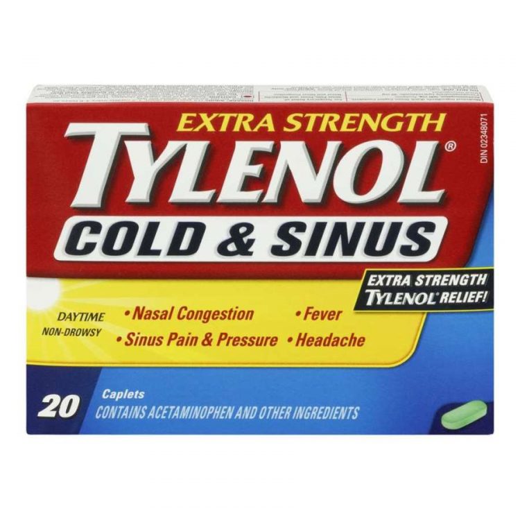 Tylenol Cold & Sinus Extra Strength Non Drowsy 20 Tab Young's