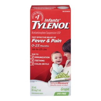 Tylenol Infant Drops Dye Free Grape 24ML