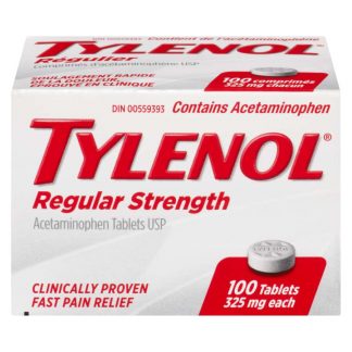 Tylenol Regular Strength 325MG 100 Tab