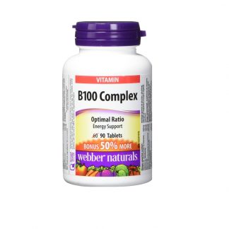 Webber Naturals Vitamin B100 90 Tab + Bonus