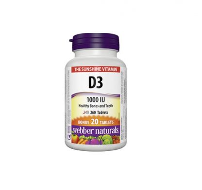 Webber Naturals Vitamin D3 1000IU 260 Tab
