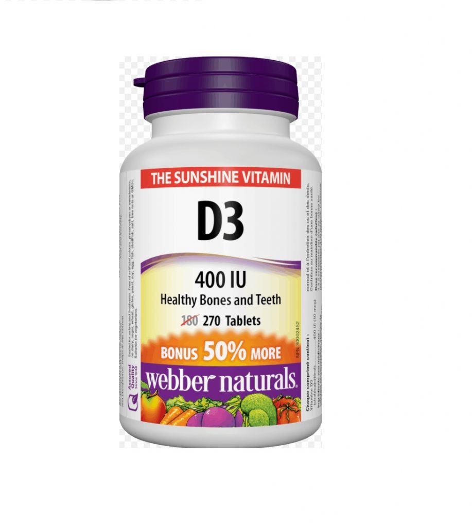 ber Naturals Vitamin D3 400IU 270 Tab Young's Pharmacy & Homecare
