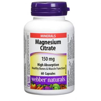 Webber Naturals Vitamin Magnesium Citrate 150MG 60 Cap