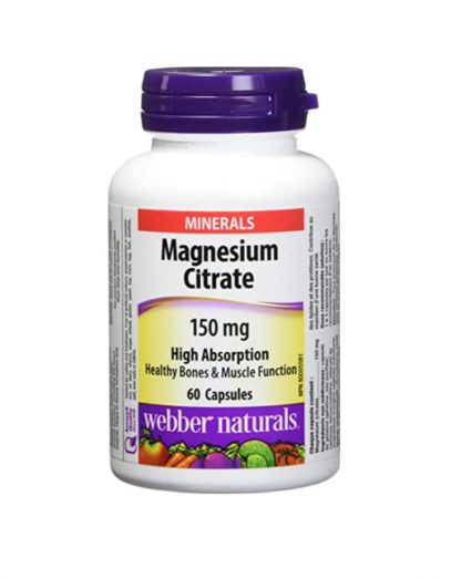 Webber Naturals Vitamin Magnesium Citrate 150MG 60 Cap