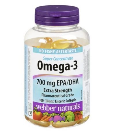 Webber Naturals Vitamin Omega-3 700MG 100 Softgels