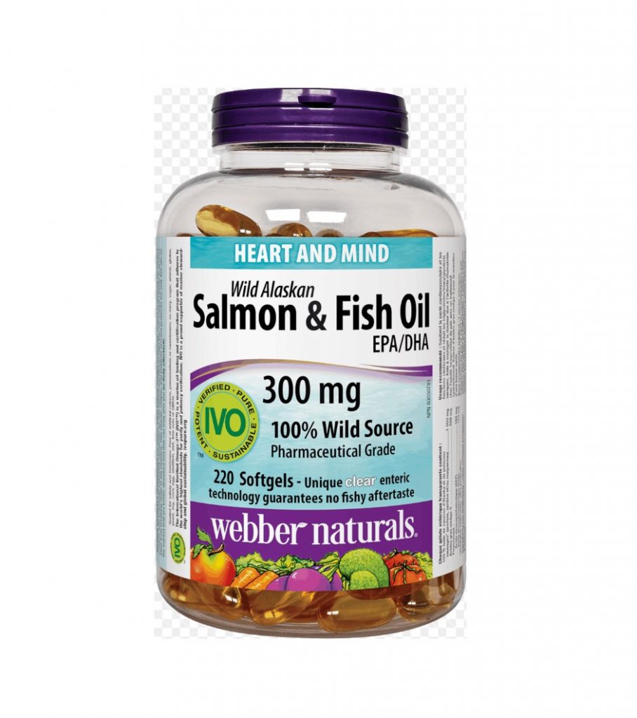 ber Naturals Wild Alaskan Salmon & Fish Oil 300MG 220 Softgels